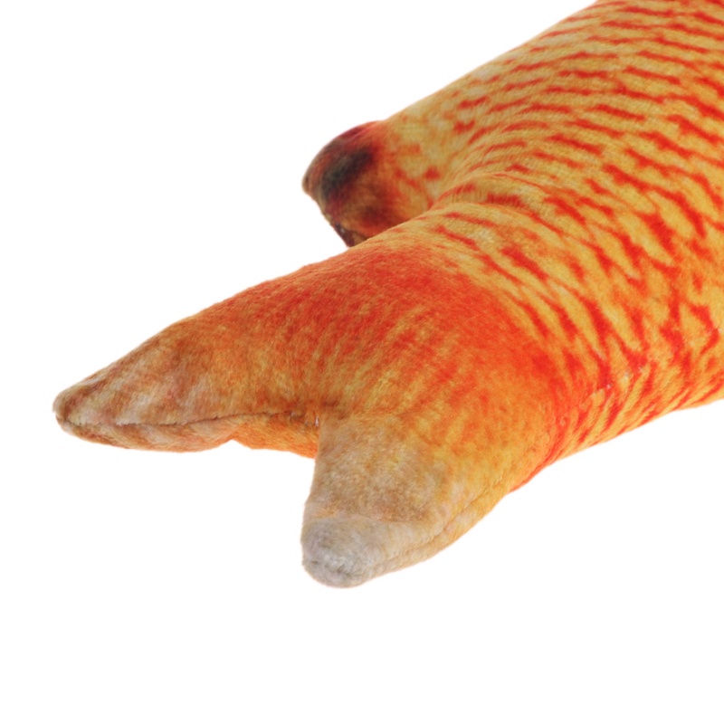 Đồ Chơi Gặm Tương Tác An Toàn Hình Cá Chép Bằng Vải Lanh Cho Thú Cưng