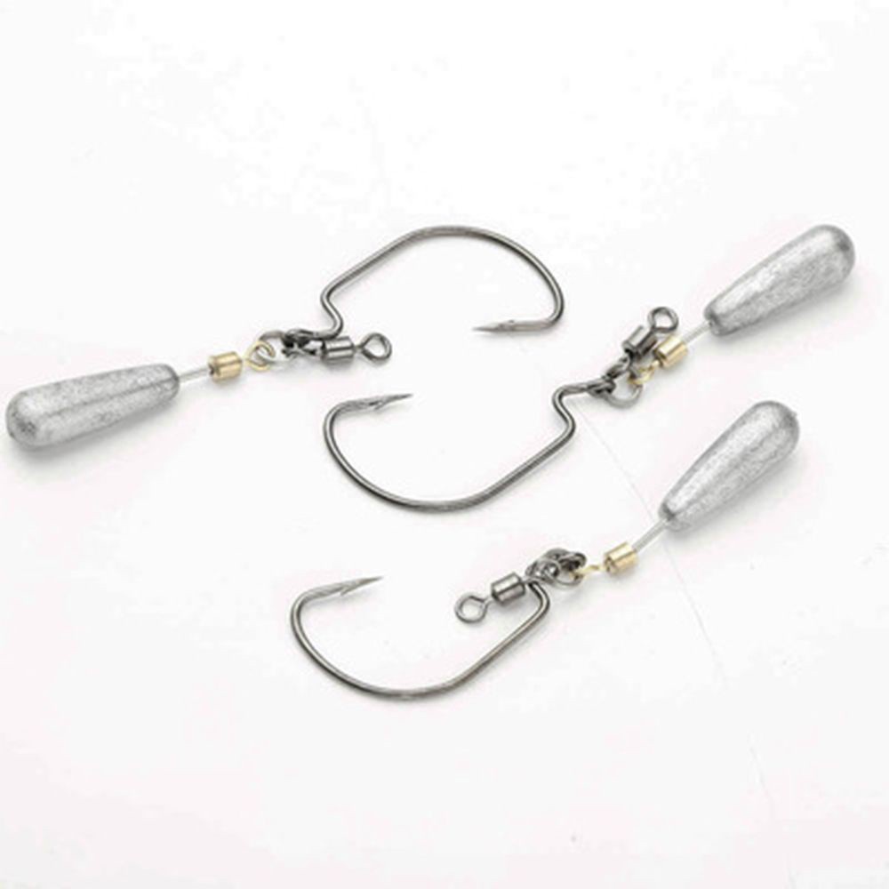 Set 5 Móc Câu Cá 3g-12g Bằng Thép Carbon Chất Lượng Cao