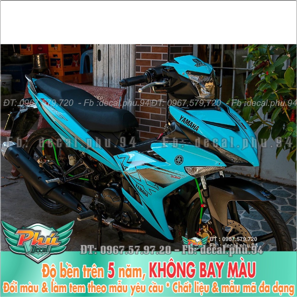 Tem rời Exciter 150 Mx xanh Ngọc (K) -1