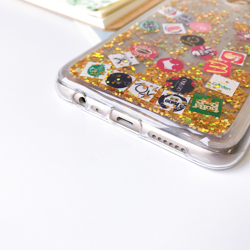 Ốp Iphone Oppo Nhũ chảy Fastfood F11 F9/A7/A5s F11Pro/K3 F7 A50s A30s A3s J8 A6+ A20 A30 A10 A7 2018 Huawei Nova3i