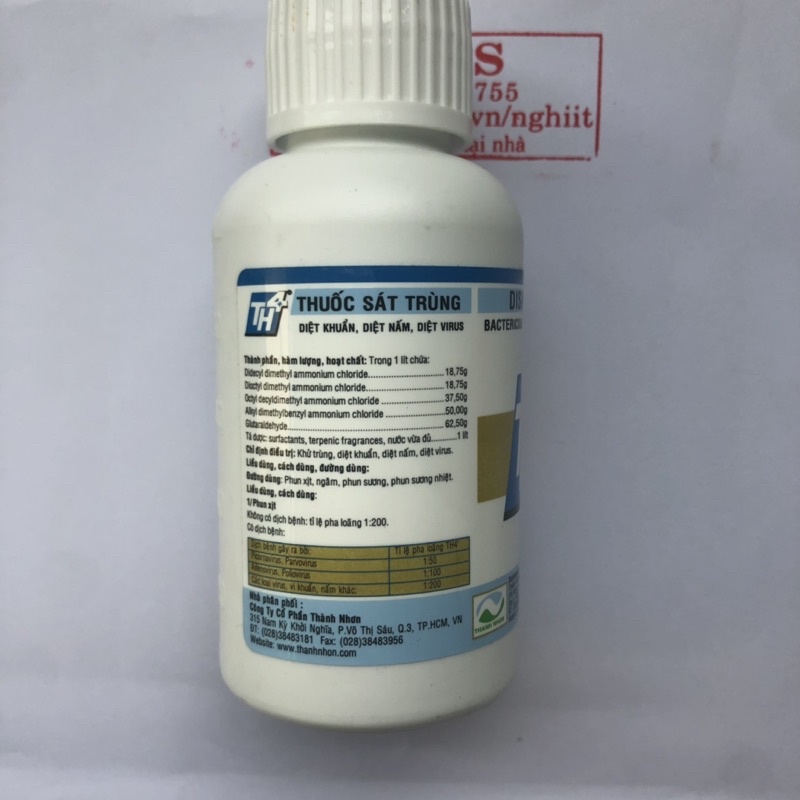 TH4+ Thuốc phun môi trường vệ sinh chuồng trại tránh lây nhiễm bệnh