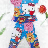 đồ bộ bé gái in 3D Mèo Hello Kitty