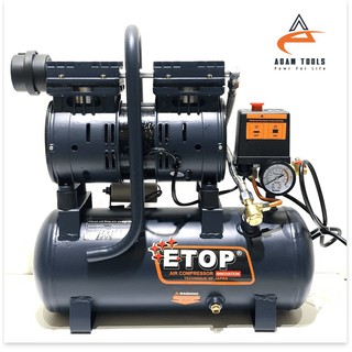 Máy nén khí sạch mini bình 9L ETOP - nén khí chống ồn
