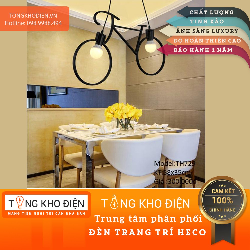 Đèn thả trần xe đạp Classic TH729