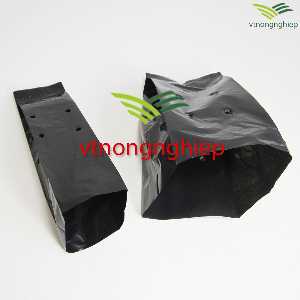 1 kg Túi ươm cây, thương hiệu Nguyễn Tân, nhựa Pe đen, đáy vuông
