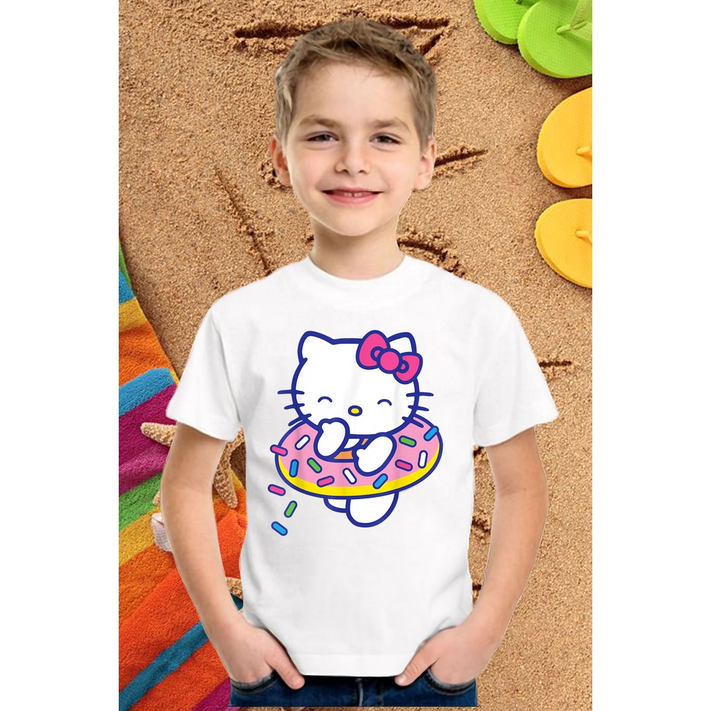 ÁO PHÔNG TAY NGẮN CỔ TRÒN HELLO KITTY IN HÌNH CUTE CHẤT LIỆU VẢI THUN CAO CẤP CÓ SIZE TRẺ EM - 432