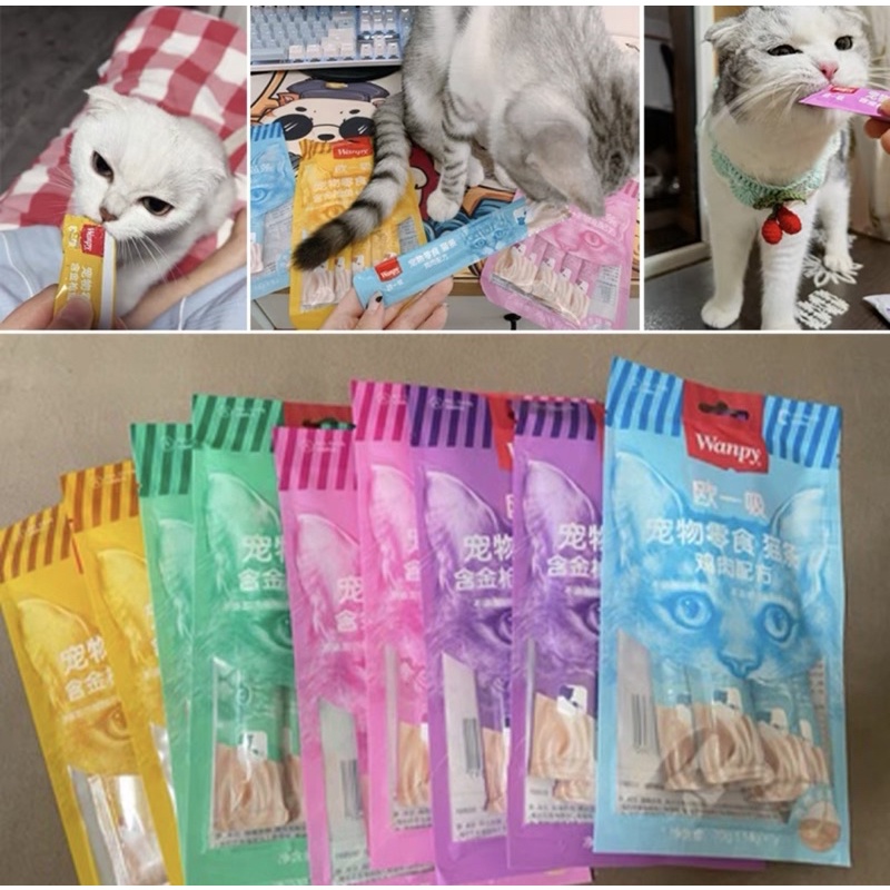 Thanh Súp Wanpy Dinh Dưỡng Cao Cấp Cho Mèo 70gr - Xiuxiu Giang