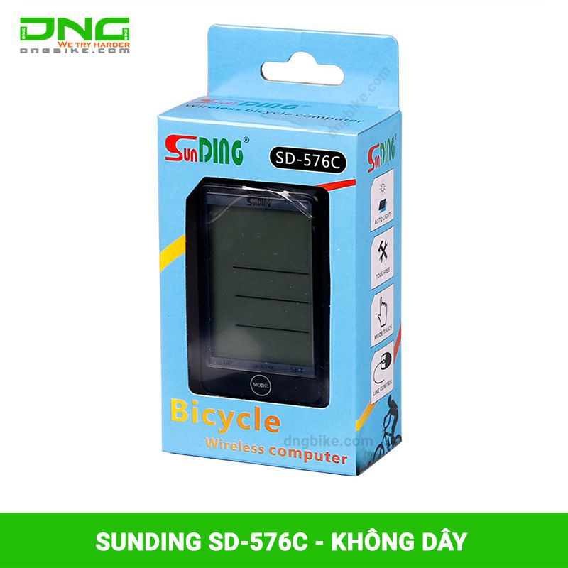 Đồng hồ xe đạp Sunding SD-576C Không dây