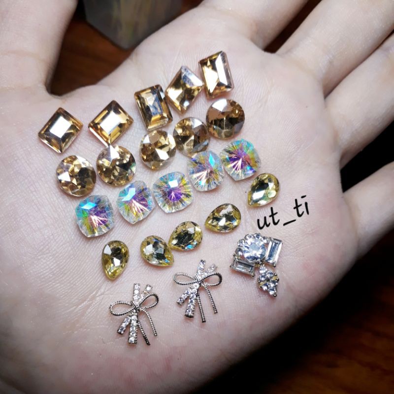 Đá vuông gân ánh 7 màu siêu hot hit