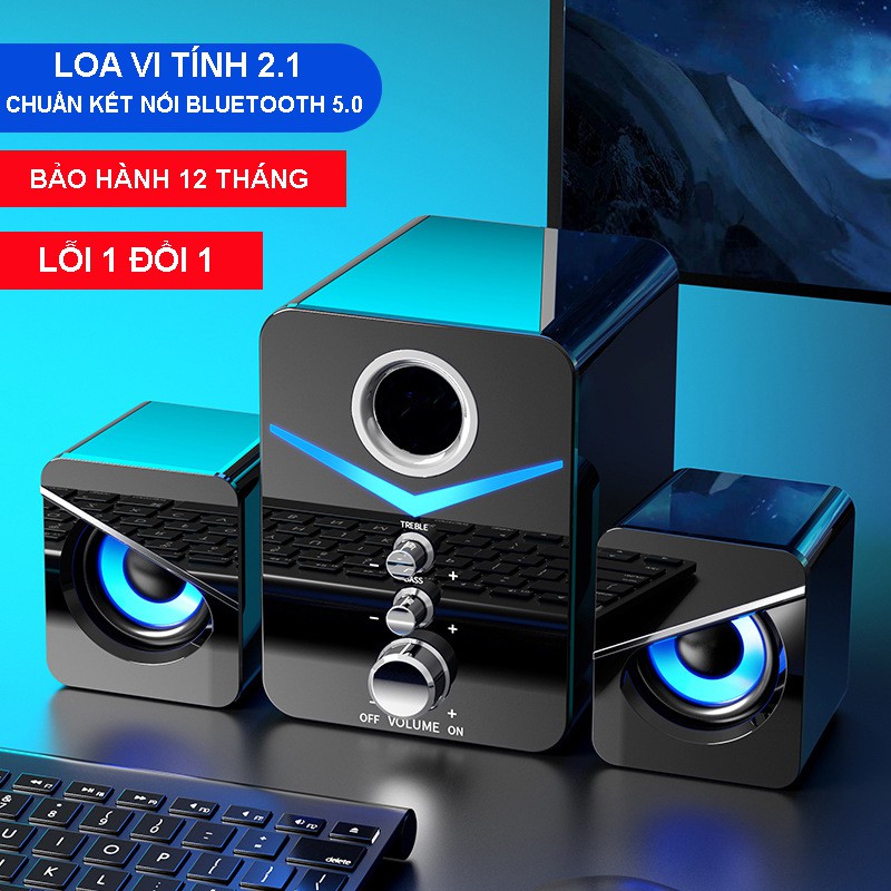 Loa Vi Tính 2.1 Gaming NOCI D-221 Super Bass Phiên Bản Cao Cấp Dùng Cho Máy Tính PC Laptop Điện Thoại