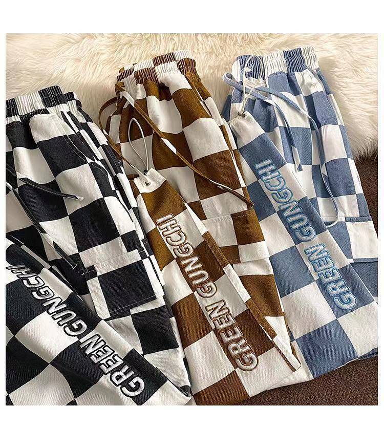 Quần Dài Caro Ống Rộng Thời Trang Cho Nữ | BigBuy360 - bigbuy360.vn