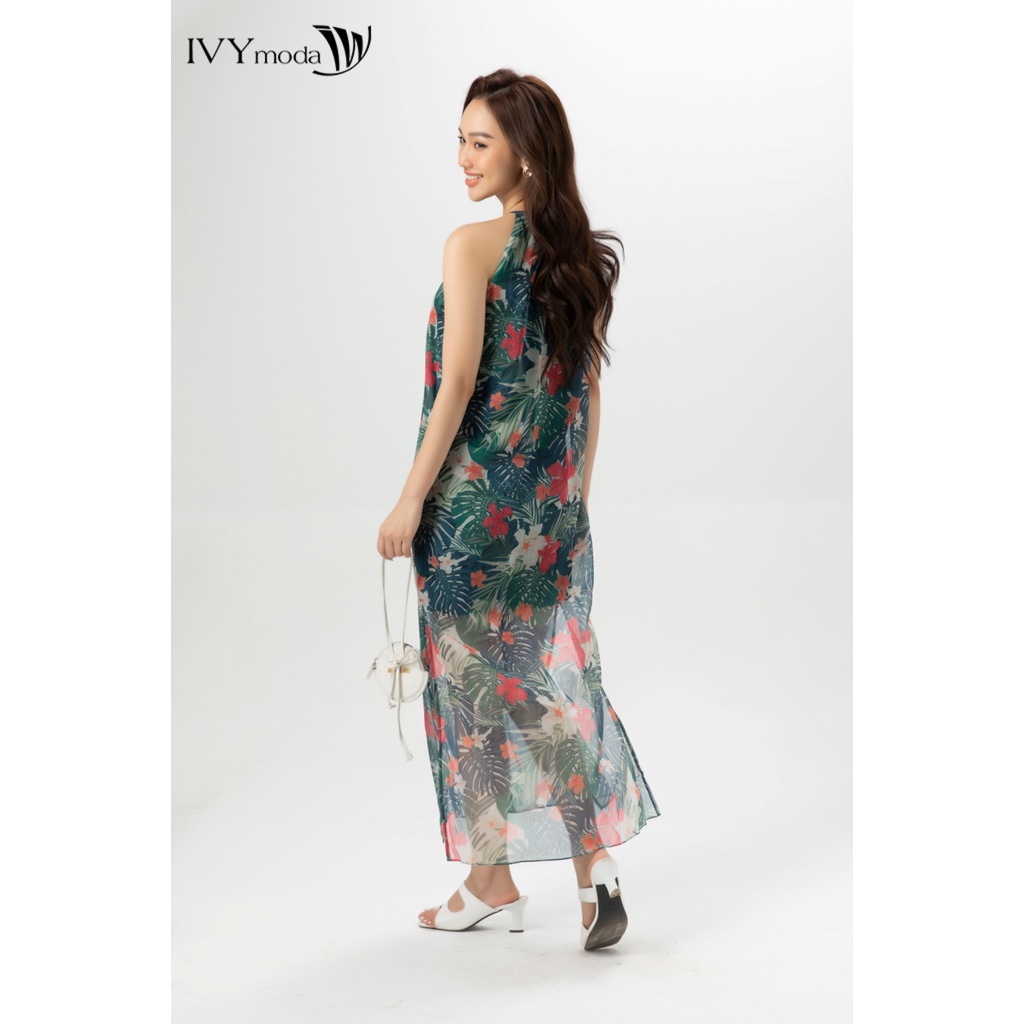 Đầm maxi cổ yếm IVY moda MS 41M6699