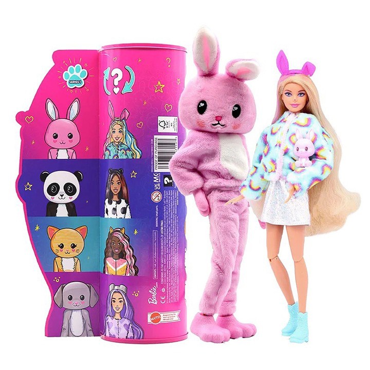 Búp Bê Barbie Cutie Reveal Trong Trang Phục Mascot Siêu Đáng Yêu Cùng Với Thời Trang Và Phụ Kiện