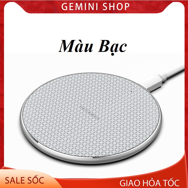 Đế sạc nhanh không dây 10W K8 siêu mỏng chống nóng chống chai pin GEMINI SHOP