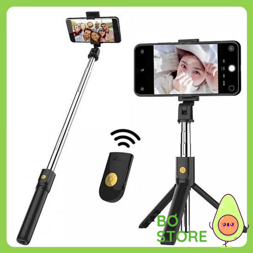 Gậy Chụp Hình 🔴FREESHIP🔴 Khi Nhập [SELFIE] Gậy Tự Sướng kiêm Tripod 3 chân + Nút bluetooth K07 chính hãng | BigBuy360 - bigbuy360.vn