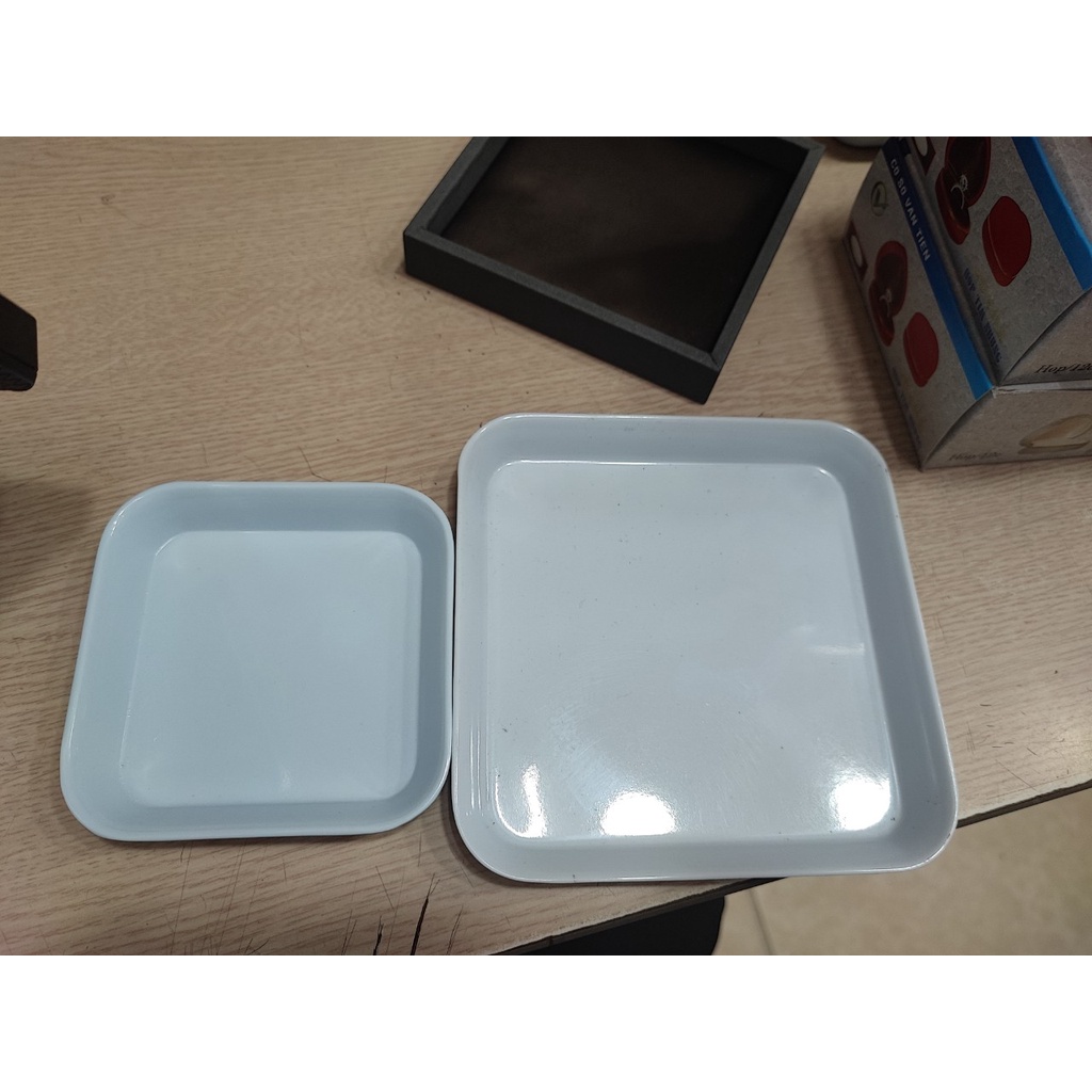 Đĩa Nhựa Mica Đựng Trang Sức, Đá, Phụ Kiện Nhỏ Sẵn 2 Size