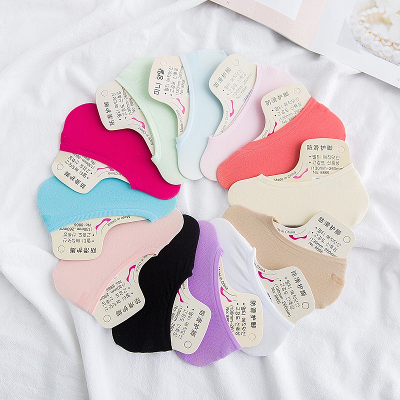 Vớ Cổ Thấp Vô Hình Miệng Nông Bằng silicone Chống Trượt Cho Nữ