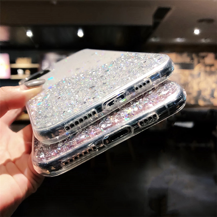 Ốp Lưng Samsung Galaxy A51 A71 A70 S20 Plus Ultra A50s A30s A30 A20 Phone Case Glitter Bling Shine Star Glitter Bling Sequins Clear Soft Transparent Shockproof Anti-fall Protective Back Cover