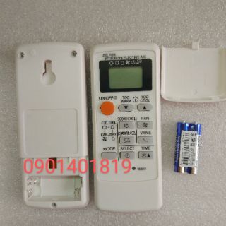 Điều khiển máy lạnh Mitsubishi(màng hình đen)