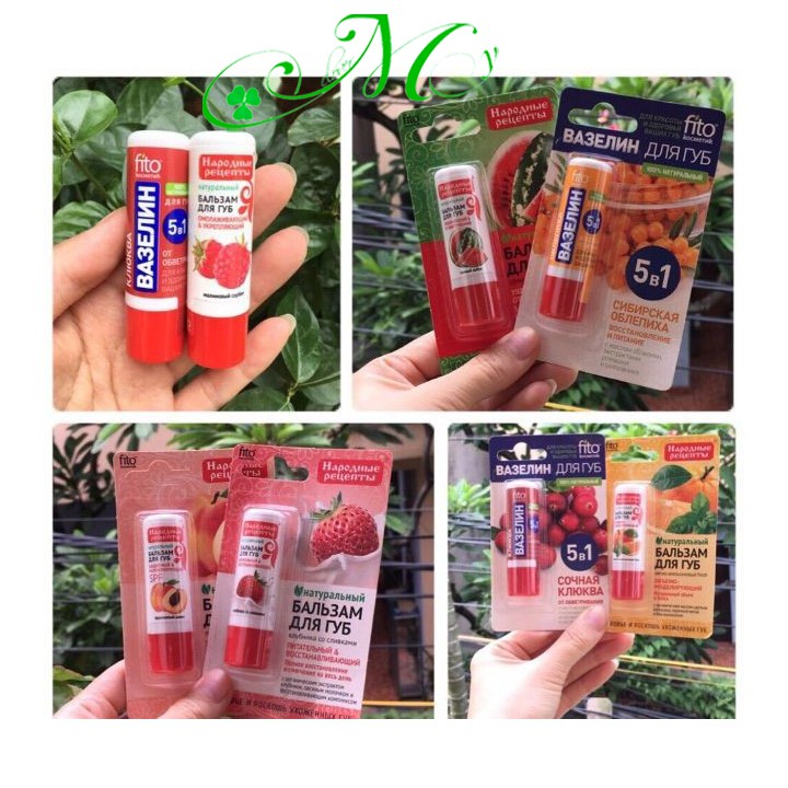Son dưỡng môi hương trái cây Fito của Nga - Dưỡng môi ẩm mềm mại, hết khô môi mùa đông