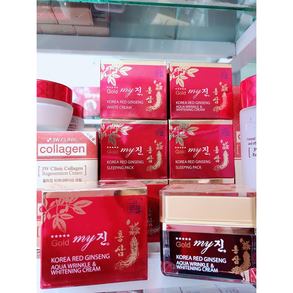 Kem Hồng Sâm Dưỡng Trắng Da Tổng Hợp My Gold Hàn Quốc, Hộp 50gr
