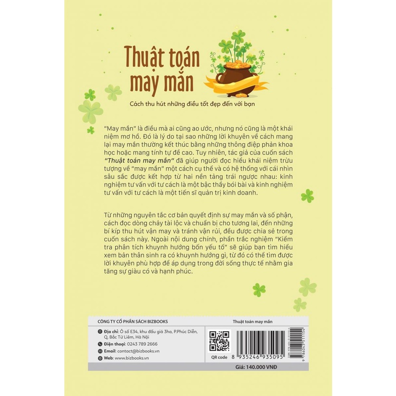 Sách - Thuật Toán May Mắn – Cách Thu Hút Những Điều May Mắn Đến Với Bạn