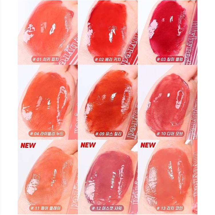 Son Tint Lì, Dưỡng Ẩm Cho Đôi Môi Lilybyred Glassy Layer Fixing Tint Full Màu