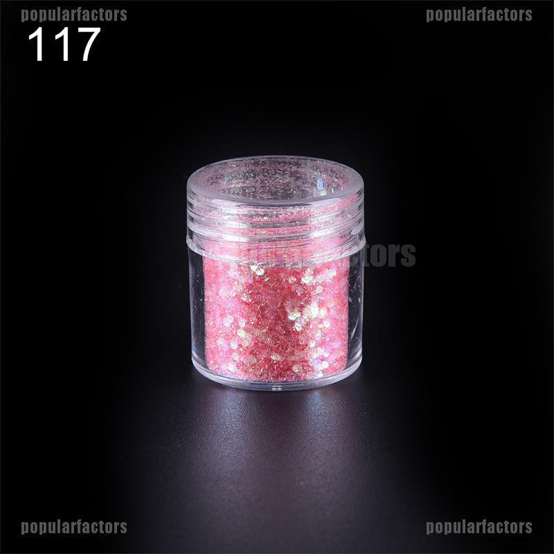 Lọ Bột Kim Tuyến 10ml Nhiều Màu Sắc Trang Trí Móng Tay Nghệ Thuật 3D