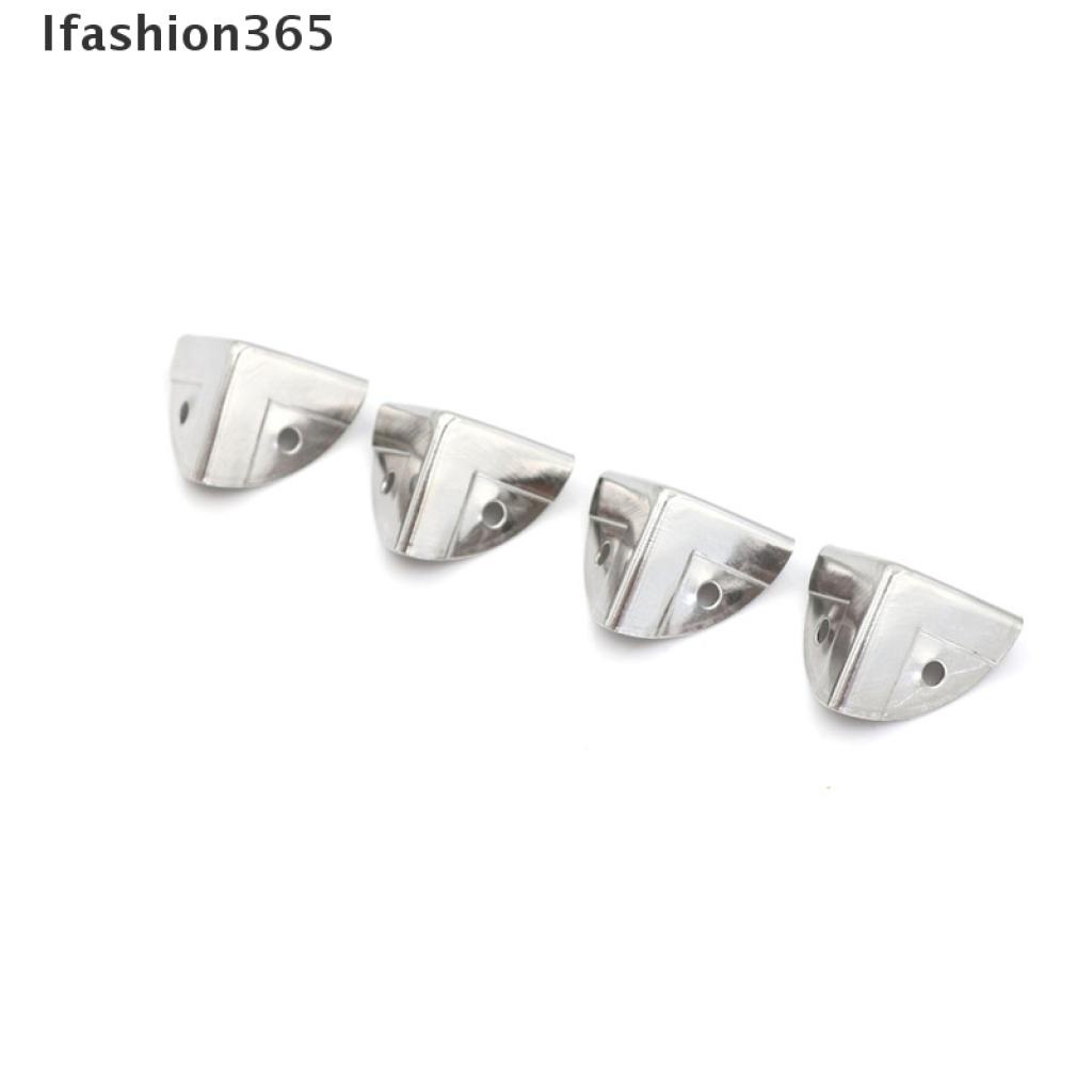 Set 4 khung kim loại màu bạc gắn góc bảo vệ hộp đựng đồ đa năng tiện lợi