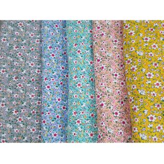 Vải thô cotton hoa nhí 5m khổ 1m5