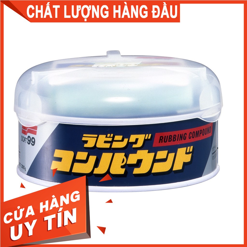 Hợp chất đánh bóng xóa vết xước nhỏ trên sơn xe Rubbing Compound Standard B-17 Soft99 Nhật Bản