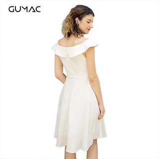 Đầm gấm cao cấp GUMAC MSV08921_TRANG