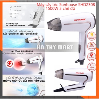 Máy sấy tóc sunhouse shd2308w 1500w 3 chế độ
