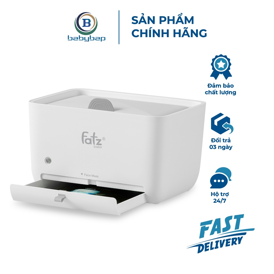 Máy Ủ Ấm Khăn Giấy Ướt Fatzbaby Có Ngăn Đựng Mặt Nạ Dưỡng- Warm 3 – FB7250BT