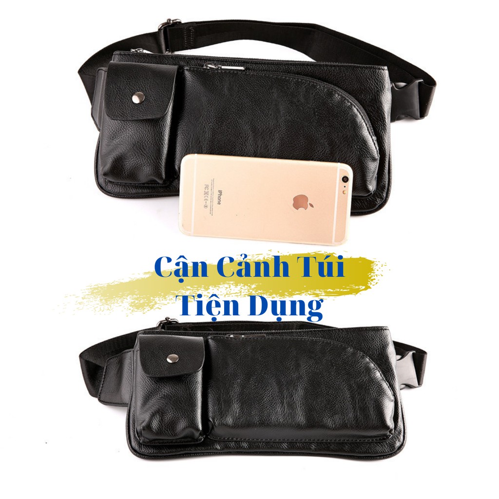 Túi Chéo Nam Nữ Da Pu Kiêm Bao Tử | Đeo Bụng, Vừa Điện Thoại, Chống Nước, Tiện Lợi | Tạp Hóa 104 | BigBuy360 - bigbuy360.vn