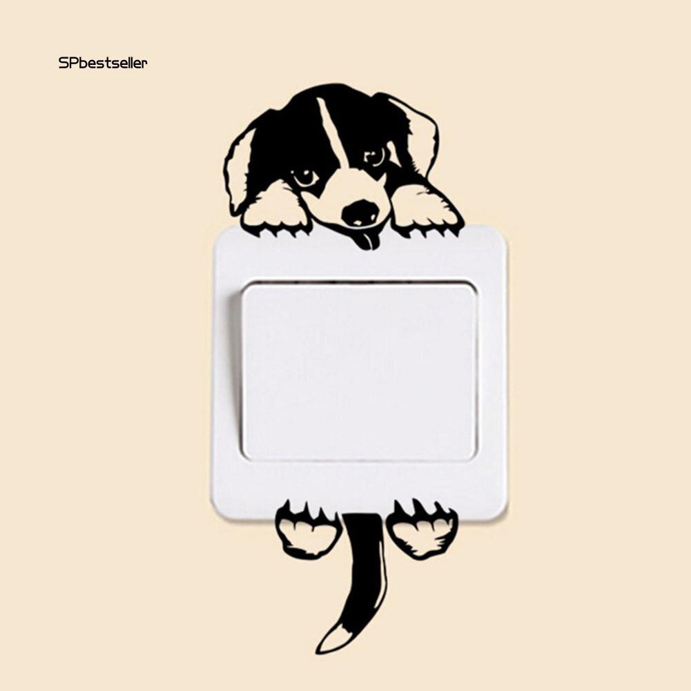 Miếng Dán Hình Trang Trí Công Tắc/ Nhà Vệ Sinh Hoạ Tiết Hoạt Hình Dễ Thương