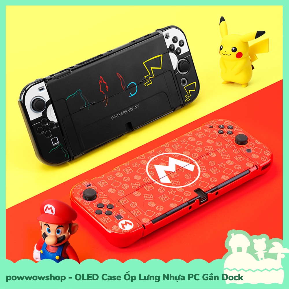 [Sẵn VN - Hỏa Tốc] OLED 20 Mẫu Phụ Kiện Case Ốp Nhựa PC Cho Máy Game Cầm Tay Nintendo Switch Oled Nhân Vật Game