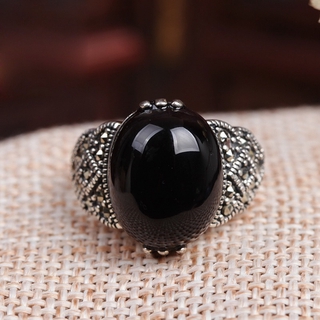 (Hàng Có Sẵn) Nhẫn Đính Đá Ruby Sang Trọng Cổ Điển
