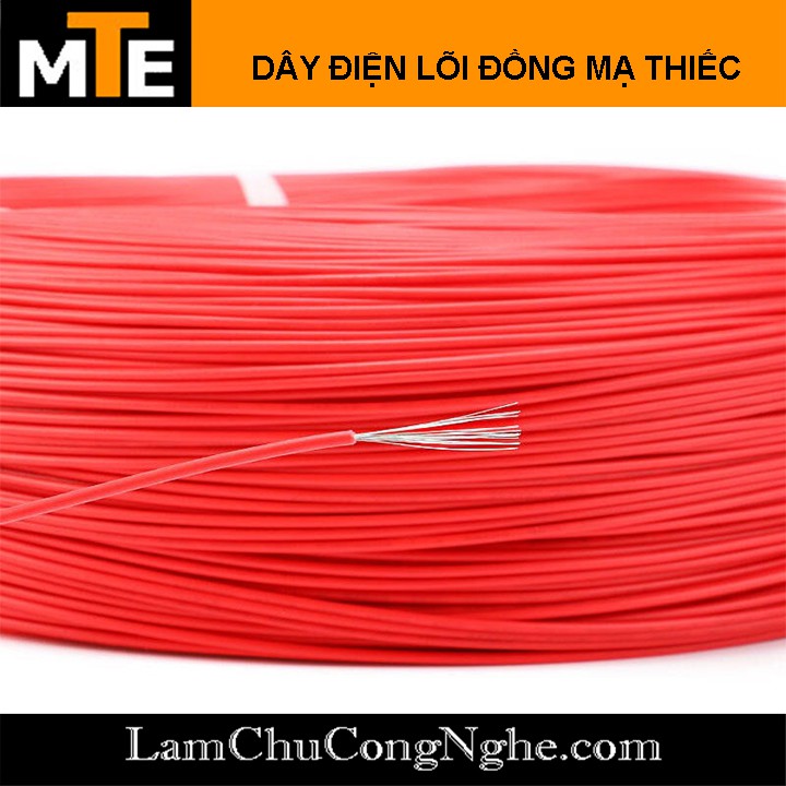 Dây điện lõi đồng mạ thiếc 26AWG - 1 cuộn 5m