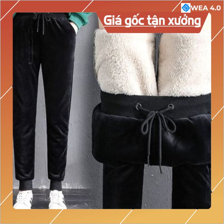 [XẢ KHO ] Quần Nhung Lót Lông Dày Dặn-Ấm Áp. | BigBuy360 - bigbuy360.vn