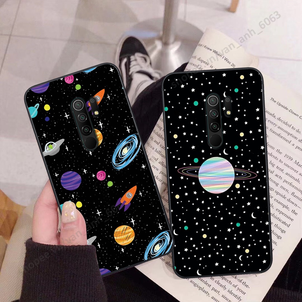 Ốp Xiaomi Redmi 9 hình bầu trời, phi hành gia đẹp, ốp lưng điện thoại xiaomi viền dẻo cao cấp