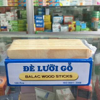 Que đè lưỡi gỗ bá lạc hộp 100 que giá sỉ