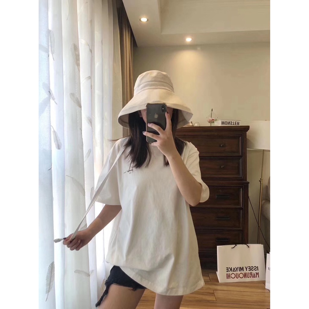 Nón Tai Bèo Vành Rộng Chống Tia uv Kiểu Nhật Hàn Dễ Phối Đồ Thời Trang Mùa Hè Cho Nữ