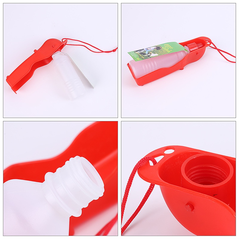Bình nước di động du lịch cho chó mèo thú cưng DACOTE tiện lợi 250ml