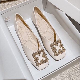 Giày Búp Bê Nơ Đá Vuông BIG SIZE_ HÀNG CÓ SẴN (Size 40➡️43)