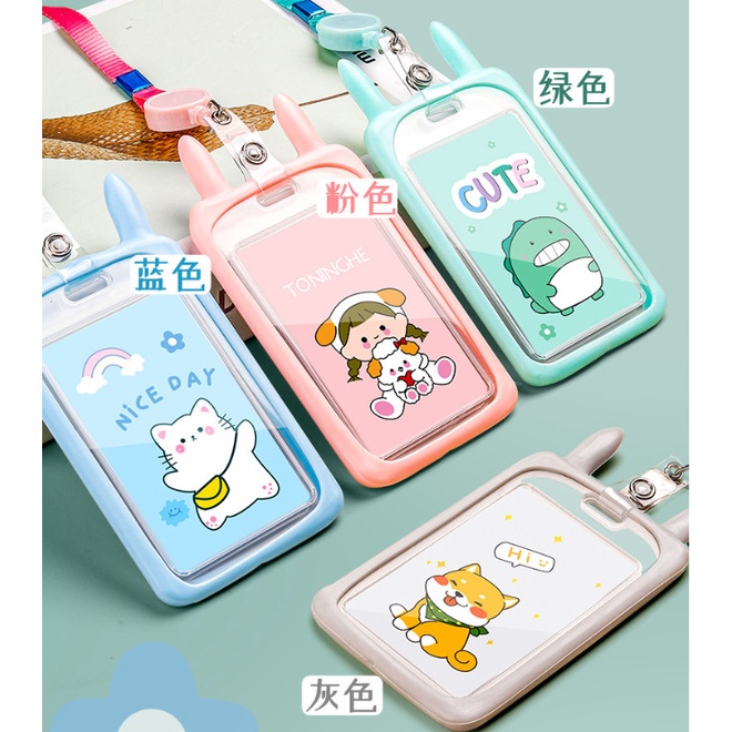 Bao đựng thẻ học sinh, nhân viên hình tai thỏ dễ thương BAG U THETAITHO24