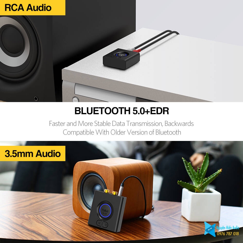 Bộ thu Bluetooth ML200 cao cấp có pin chỉnh subass