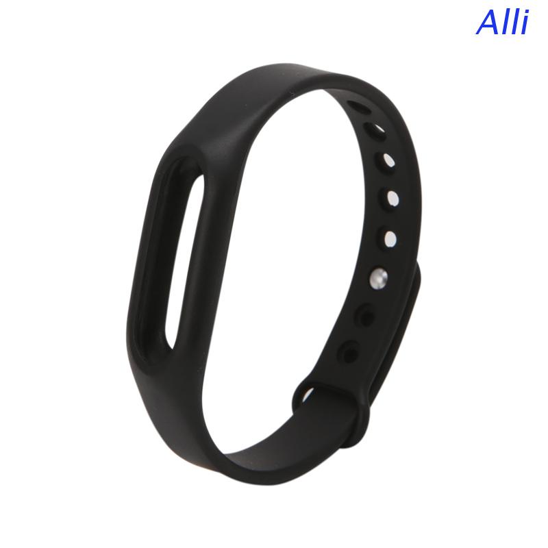 Dây đeo thay thế chất liệu silicon màu trơn cho Xiaomi Mi Band 1
