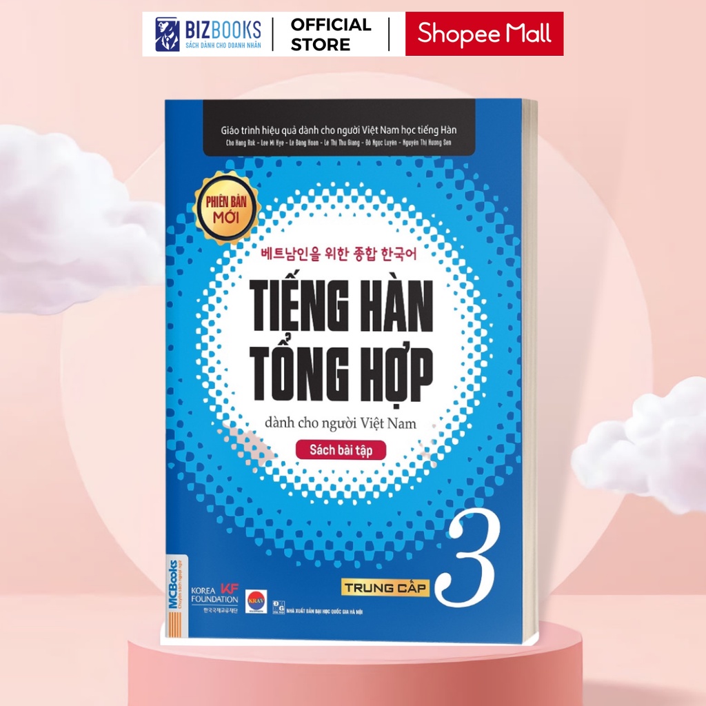 Sách - Tiếng Hàn Tổng Hợp Dành Cho Người Việt Nam Trung Cấp Tập 3 - Sách Bài Tập Phiên Bản Mới 2020 Kèm App Học Online