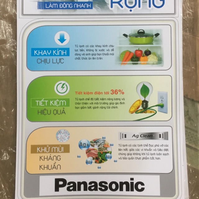 Tem dán tủ lạnh panasonic